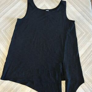 PrismSport Women’s Black Split Tank Top - Size XS